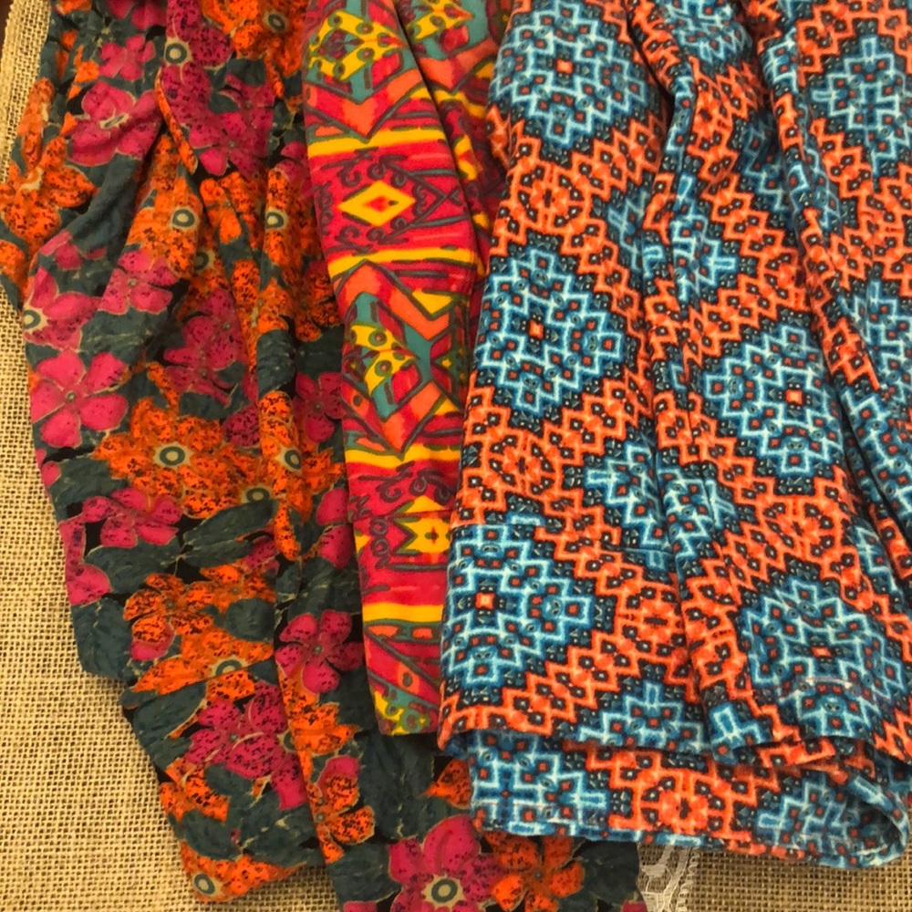 3 pairs one size LuLaRoe leggings